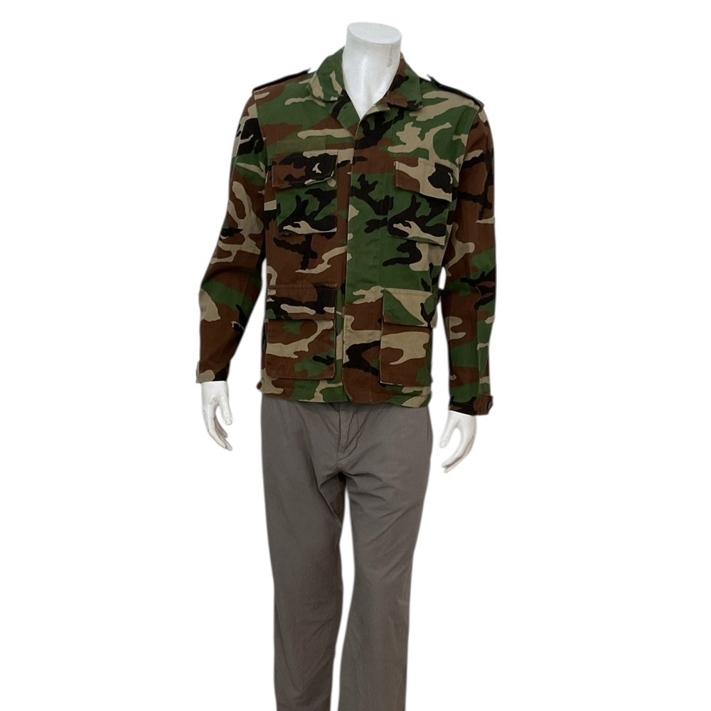 Sandro Paris Men’s Camo Button Jacket